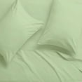 thumbnail image 5 of 4 Piece Bed Sheet Set, 400 Thread Count, 100% Cotton Bed Sheet, 16" Deep, Full XL Size - Sage Solid, 5 of 7