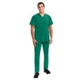 thumbnail image 7 of Healing Hands Purple Label - Men's Justin Top 's One Pocket V-Neck Scrub Top - X-Large,Hunter, 7 of 7