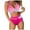 Hot Pink, variant on Swim Suits for Women 2026 Detachable Padding Bikini Halter High Waisted Leopard Bathing Suit,Black,L