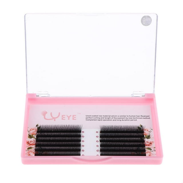 1 caja de maquillaje, juego de pestañas postizas, pestañas postizas profesionales de aspecto natural 12mm Yuyangstore Pestañas postizas
