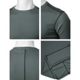 thumbnail image 5 of H2H Mens Cool Dry Compression Short Sleeve T-Shirts GRAY US 2XL/Asia 3XL (CMTTS264), 5 of 6