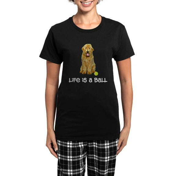 CafePress - Goldendoodle Life Women's Dark Pajamas - Women's Short Sleeve Print T-Shirt and Pants Dark Cotton Pajama Set
