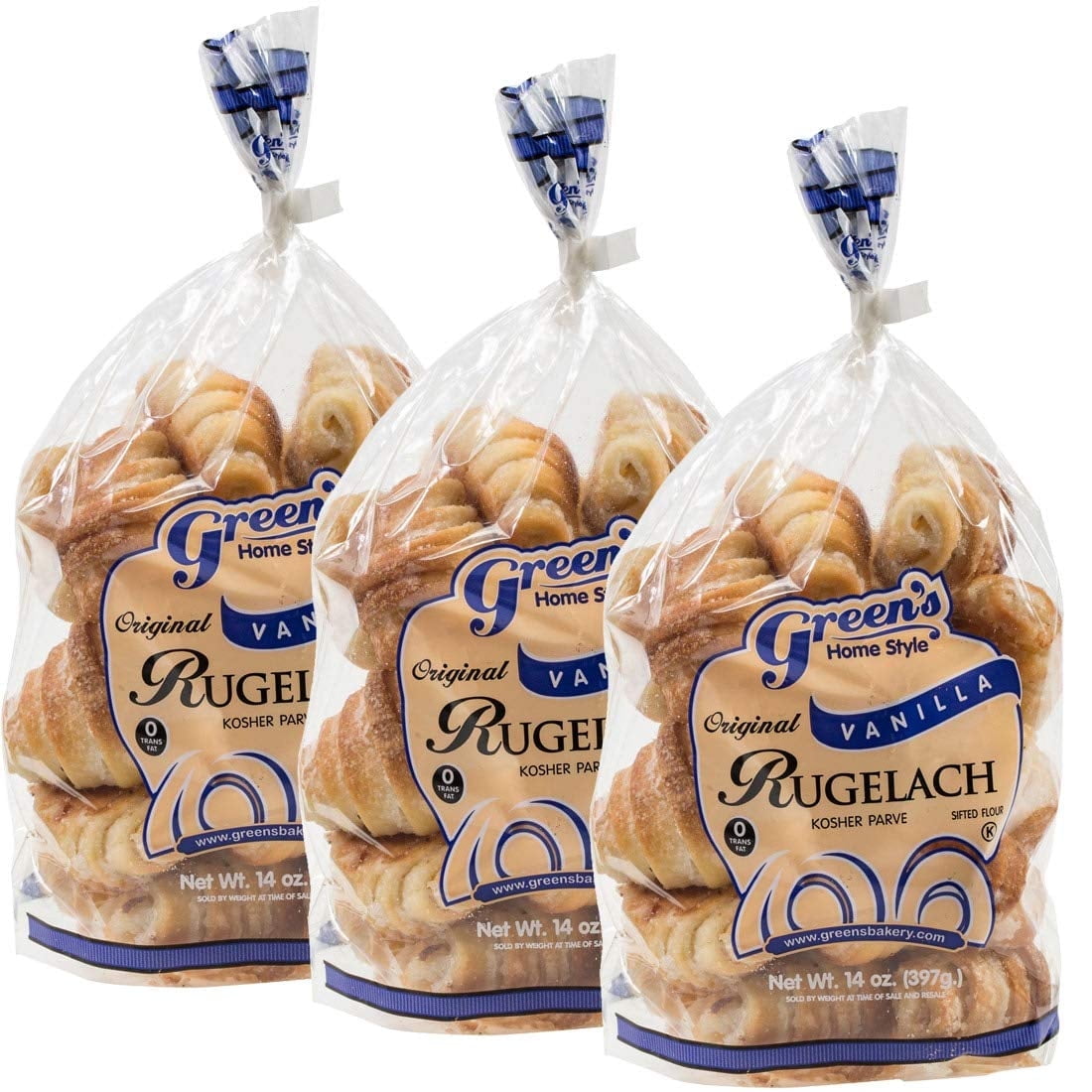 Green's Bakery Vanilla Rugelach Croissant, 3 Pack 14 oz.