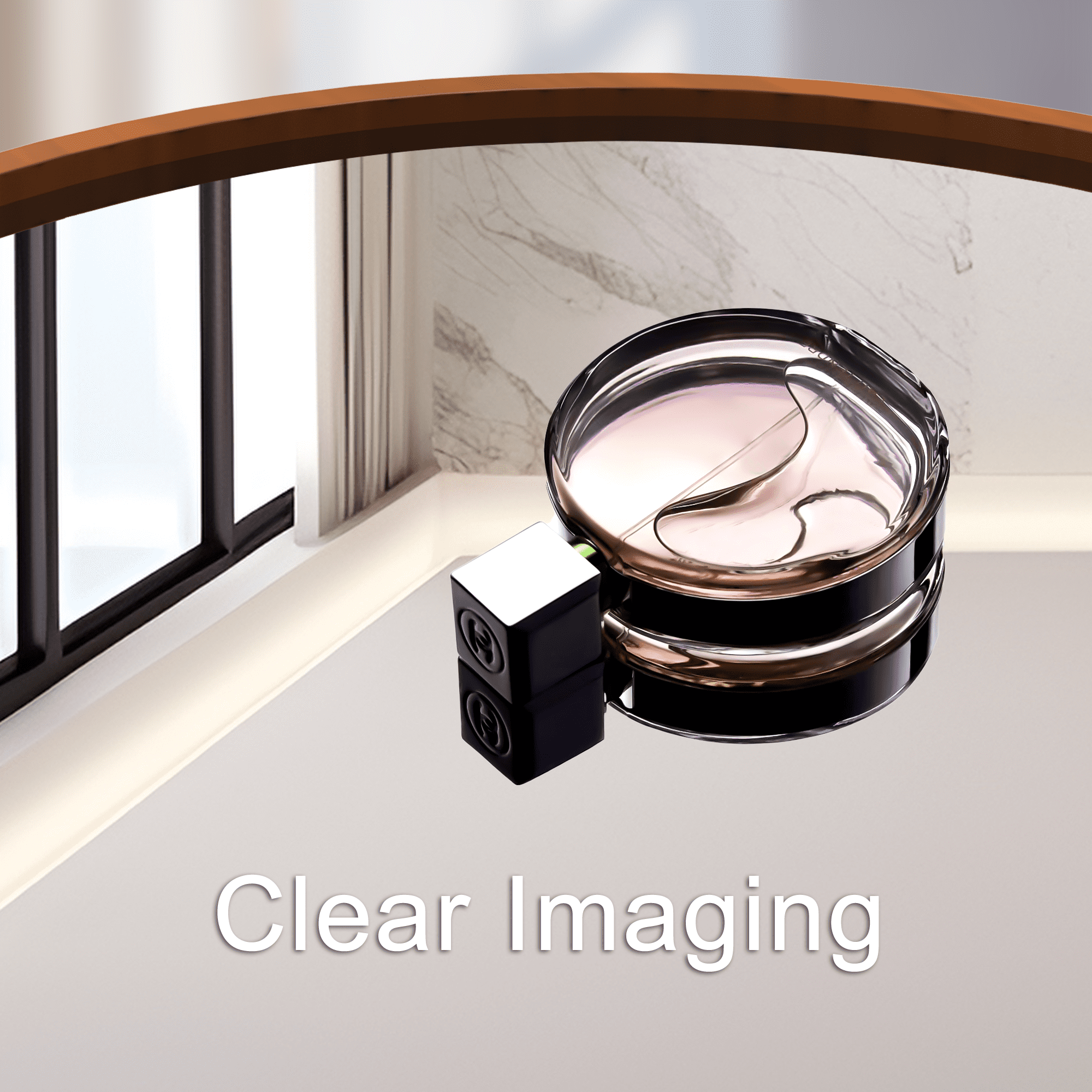 MAYEERTY 36"x32" Black Arched Floor Mirror Full Length Large Long Wall Mounted Mirror