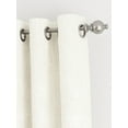 thumbnail image 3 of Thermal-Insulated 100% Total Blackout Grommet Window Curtains 84" Long in Ivory by Comfort Canopy (Set of 2), 3 of 7