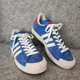 thumbnail image 2 of adidas Mens Skate Shoes SZ 10.5 Half Shells Suede Sneakers Low 78 Bluebird White, 2 of 6