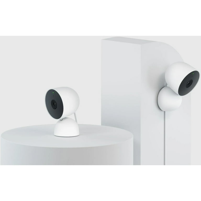 Google Nest Cam Indoor Security Camera - Wired, Snow, with Google Nest Cam Indoor Security Camera - Wired, Snow, with
