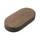 thumbnail image 2 of Base de madera para exhibición de obras de arte, material de bricolaje, ovalado, multiusos para colecciones, bricolaje Marrón oscuro L, 2 of 9