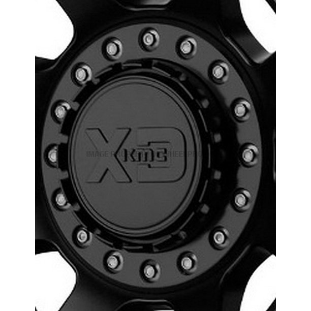 KMC XD Series Wheel Center Hub Cap 2Piece Matte Black All PCD Full