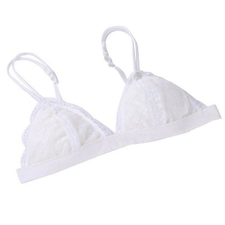 

Morefun Women Lace Bra Seamless Bralette Floral Lace Bustier Sheer Top Lingerie Y6