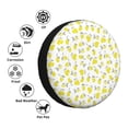 thumbnail image 4 of Fotbe Yellow Lemon Leaves Funda de Llanta de Repuesto con Estampado, Engrosada, Ajuste Universal para Jeep, Remolque, RV, SUV, Camión-16 inch, 4 of 6