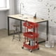 thumbnail image 3 of Rolling Utility Cart, artículos para el hogar sencillos de 3 niveles con cubo para colgar, 3 of 6