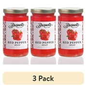 (3 pack) Braswell Red Pepper Jelly Spread, 10.5 oz Glass Jar