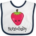 thumbnail image 3 of Inktastic Cute Strawberry Strawbaby Boys or Girls Baby Bib, 3 of 4