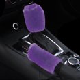 thumbnail image 4 of Tignapoo Cozy Plush Steering Wheel Cover Set for Winter: 3-Piece Fuzzy Wheel, Shift, and Handbrake Covers - Protects Your Car Interior and Keeps Hands Warm in Cold Weather, 4 of 6