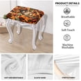 thumbnail image 5 of ZUXONGSY Maple Leaf Stool Covers Rectangle Set of 2 Bar Stool Seat Covers with Elastic Bands Spandex Chair Cover Stretch Slipcovers Easy to Install And Clean Thanksgiving Fall Decor, 5 of 7