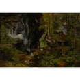 thumbnail image 2 of Alexander Brodszky 24x18 Gold Ornate Framed and Double Matted Museum Art Print Titled - Forest's Interior (1845-1860), 2 of 4