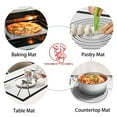thumbnail image 4 of Extra Large Silicone Baking Mat - 20x28 Inch Non-Stick Pastry Mat for Dough Rolling, Macarons, Cookies & Bread | Non-Slip Counter Mat, Oven Liner & Fondant Work Surface | Dishwasher Safe, 4 of 8