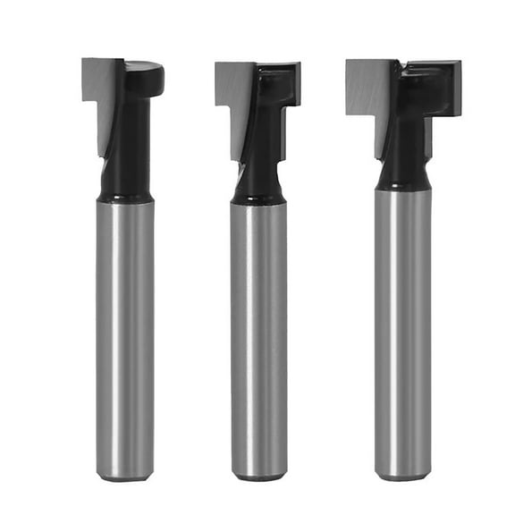 3Pcs High-Precision Router Bits Set for Woodworking, Durable and Versatile for Clean Cuts in Various Materials, 1/4" Shank