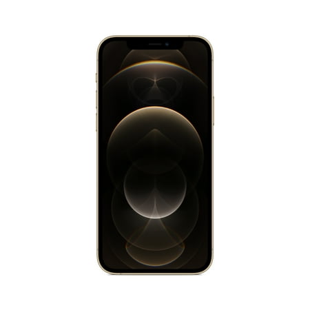 Straight Talk Apple iPhone 12 Pro, 128GB, Gold- Prepaid Smartphone [Locked to Straight Talk]