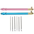 thumbnail image 5 of Ergonomic Handle Crochet Hook Kits Yarn Craft Tools Embroidery Beadwork 2 Sets, 5 of 5