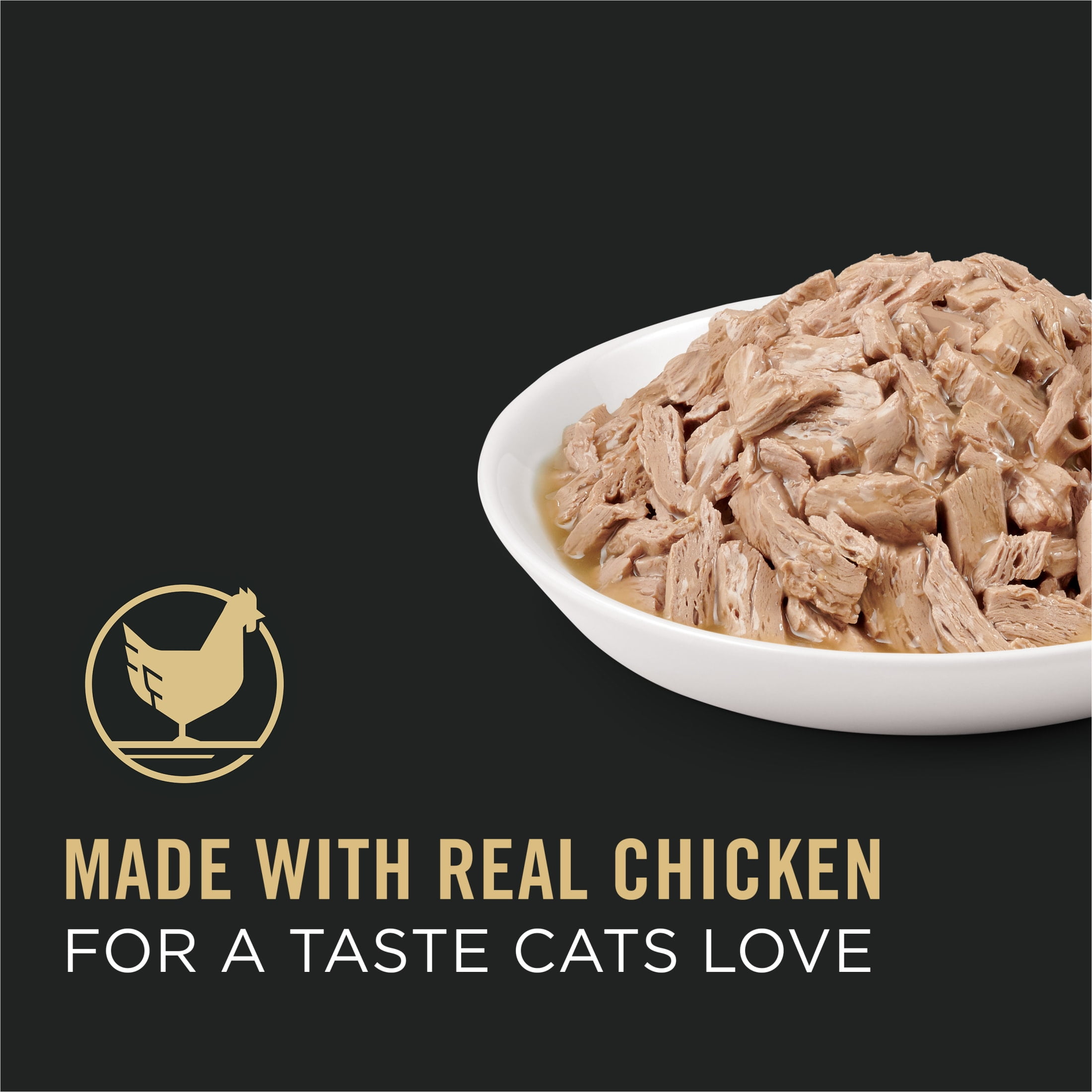 Purina Pro Plan Complete Essentials, Chicken, Wet Cat Food, 5.5 oz Cans, 24 Pack
