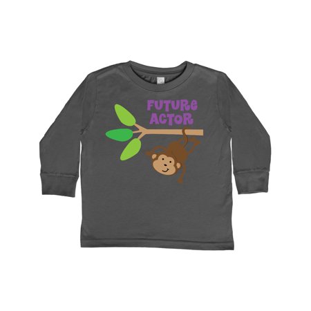 

Inktastic Future Actor Childs Acting Theater Monkey Gift Toddler Boy or Toddler Girl Long Sleeve T-Shirt