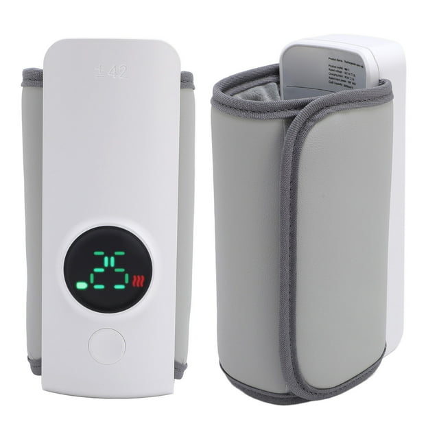Calentador De Biberones Con Funda Aislada, Gancho Y Bucle Ajustable, Pantalla Digital, 6 Engranajes De Temperatura, Calentador De Biberones Con Fórmula De Batería De 6000 MAh