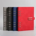 thumbnail image 5 of 6-Ring Professional Notebook, Refillable Notebook, Writing Journal, Faux Leather Cover Journaling Notebook Composition Book Notes Office Journal & Notebook for Women & Men Office Supply, Pink, 5 of 5