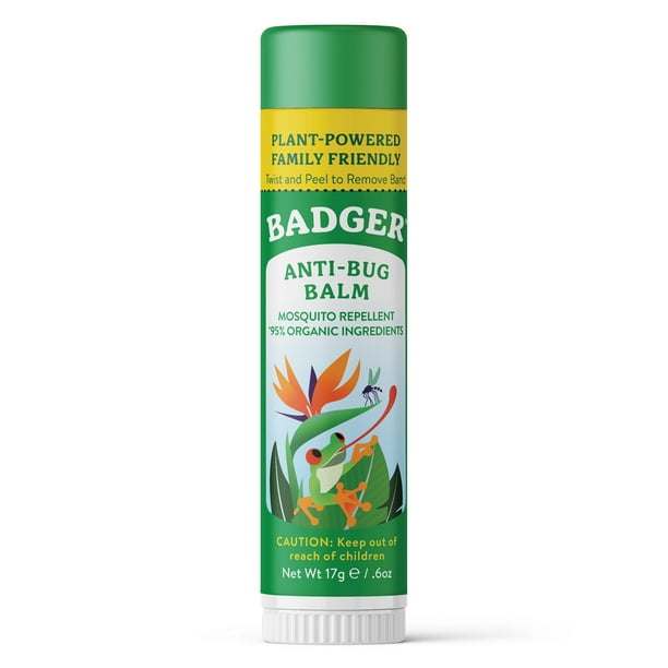 Badger Bug Repellent Stick, Organic Deet Free Mosquito Repellent with