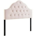 thumbnail image 2 of Modway Sovereign Queen Diamond Tufted Performance Velvet Headboard in Pink, 2 of 8