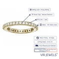 thumbnail image 3 of Vir Jewels 1 CTTW Diamond Eternity Ring Wedding Band 14K Yellow Gold Prong Set Size 5.5 Female Adult, 3 of 6