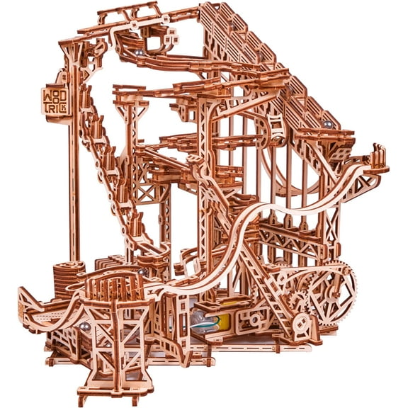 Wood Trick 3D Puzzle Wooden Spiral Marble Runs