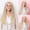 Beige, variant on Human Hair Lace Front Wig for Women, Glueless Wavy Ash Brown Wig with Blonde Highlights, Pre Plucked Natural Hairline Heat Resistant Long Wigs Human Hair Look(Brown-1,One Size)