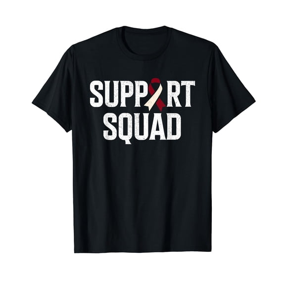 Support Squad Throat Oral Head & Neck Cancer Awareness T-Shirt