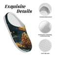 thumbnail image 5 of Lsque Leopard Reading Tarot Cards Pattern Womens Comfort Cotton on Scuff With Memory Foam and Anti-skid Sole Slipper-37/38, 5 of 7