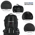 thumbnail image 3 of Smicure Travel carry on Backpack Laptop Business 18 Inch Business Anti Theft Slim Water Resistant Sturdy College Computer Bag.Black, 3 of 8