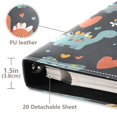 thumbnail image 3 of FORMRS 3 Ring Photo Album 4"x6" Self Adhesive Large Capacity PU Leather Cover, Cute Dinosaur, 3 of 8