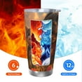 thumbnail image 6 of KLL Cat Dog Friendship Print 40oz Stainless Steel Insulated Car Cup with Spillproof Lid - Keep Your Drink Hot or Cold on the Go-Straw Two-piece Set, 6 of 8