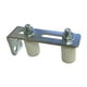 thumbnail image 1 of Conjunto de puerta corrediza enrollable para puerta de jardín con soporte de rodillo doble de nailon, resistente blanco, 1 of 9