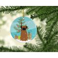 thumbnail image 2 of Carolines Treasures BB4242CO1 Merry Christmas Tree Brindle Boxer Ceramic Ornament, 2 of 2