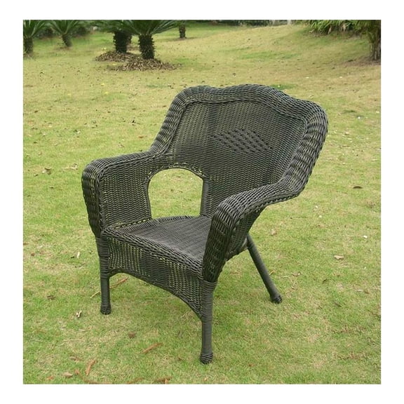 International Caravan Madison Wicker Resin Patio Chair