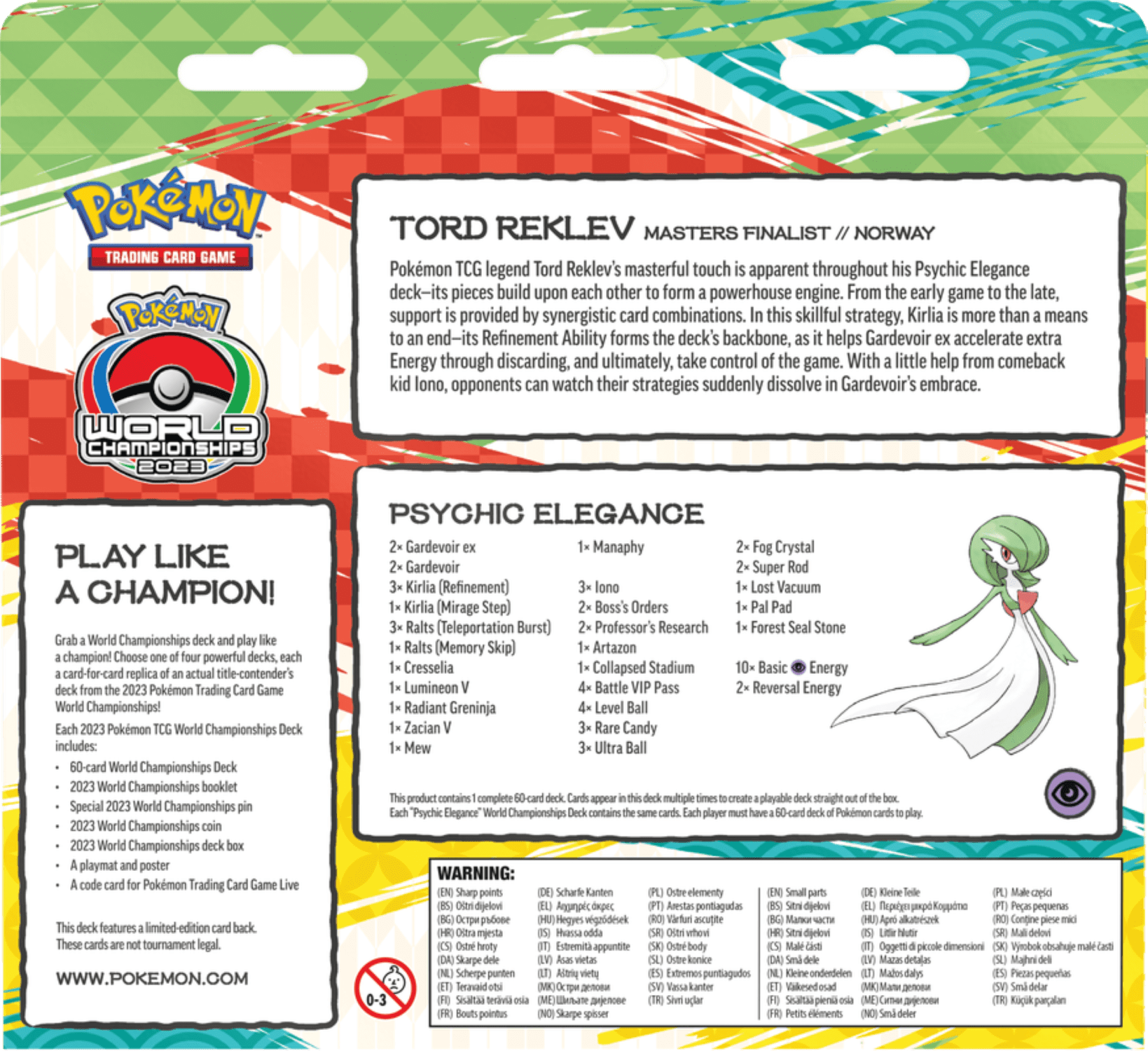 Pokemon Trading Card Games 2023 World Championship Deck Tord Reklev