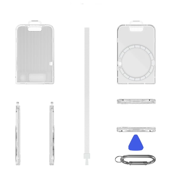 Hard Protective Case for Plaud Note/ Plaud Note Pro AI Voice Recorder 2025, Protective Cover Shockproof Waterproof Anti-Drop PC Protective Cover Sleeve with Lanyard &Carabiner Clip