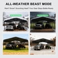 thumbnail image 4 of PABIMIA 20x40 FT Heavy-Duty Galvanized Steel Carport, Outdoor Metal Shelter for Vehicles & Boats, Black, 4 of 9