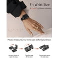 thumbnail image 6 of Wearlizer Stainless Steel Band Compatible with Apple Watch Band for Women 38/40/41/42/44/45/46/49mm, Studded Link Bracelet Strap, Dressy Metal Band for Series 11/10/9/8/7/6/5/4/SE/Ultra, 6 of 7