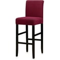 thumbnail image 1 of Housses de Chaise de Comptoir de Pub Réutilisables Housse Extensible Amovible Lavable Ensemble de 1 (Vin), 1 of 6