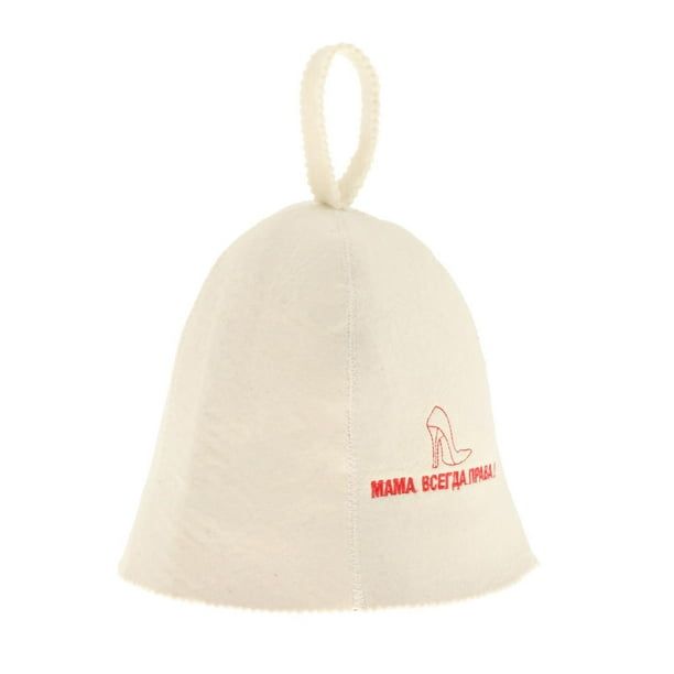 Sombrero Gorro de sauna Sombreros de fieltro de lana para hombres, mujeres y , Sombrero de sauna con protección contra el calor con D shamjiam Gorro Sauna de fieltro de lana