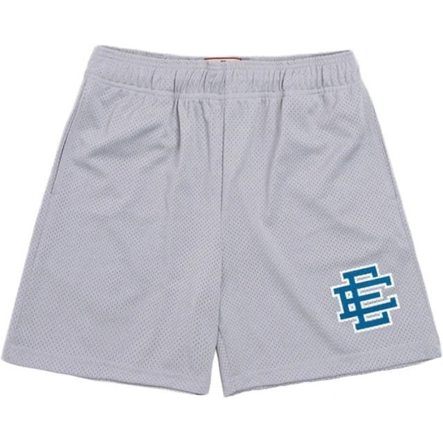 Pantalones cortos de ejercicio para hombre, Shorts masculinos de marca básica, informales, de malla, para fitness, de verano