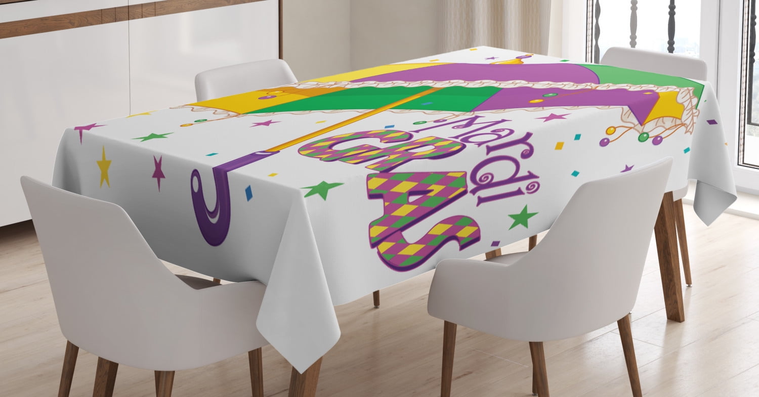 mardi gras tablecloth